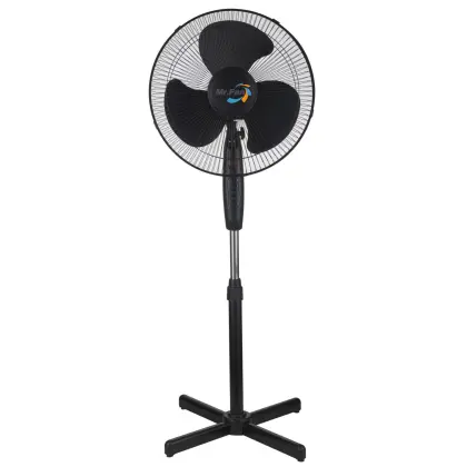 Black Pedestal Oscillating Standing Cooling Fan