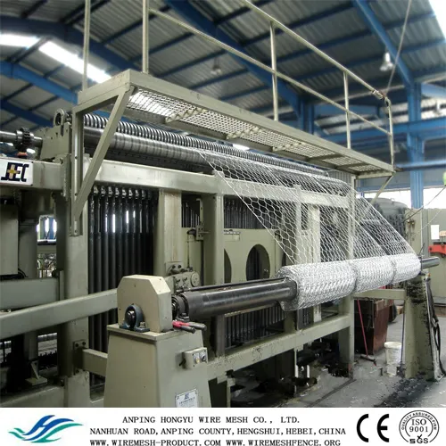 Hex. wire mesh in normal twist Electro Galvanized before Weaving