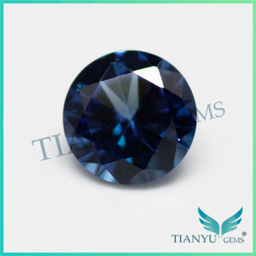 2016 new products lab created semi-precious stones #48 nanosital gemstones dark sapphire for jewelry