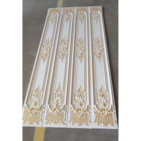 PU Gold Wall Panels for Luxury Wedding Hall and Salon Decoration