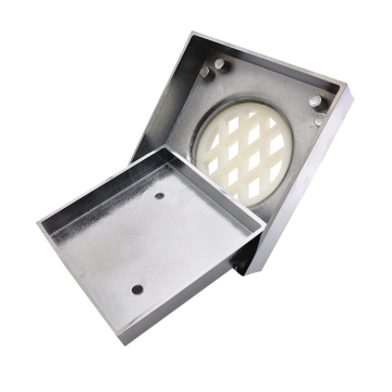 New Smart 115 mm Square Chrome Plated Brass Floor Grate Drain for Bathroom Tiles: An Effective Anti-Odor Shower Waste Solution