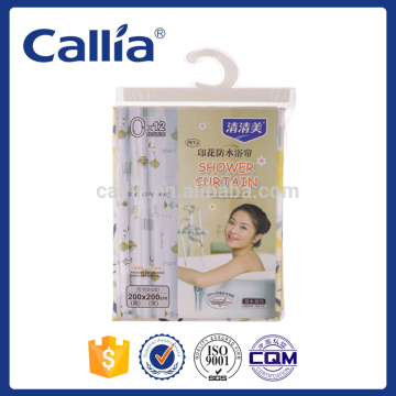 PEVA Bathroom hooks shower curtain