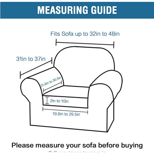 Super Stretch 2 Pieces Sofa Covers