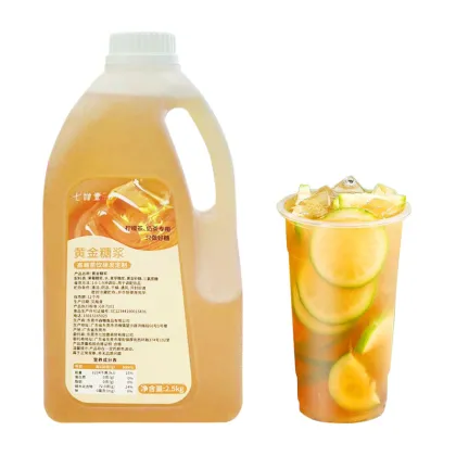 Golden Lemon Fruit Tea Pearl Milk Tea Syrup 2.5 kg