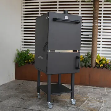 Multifunctional Outdoor Kitchen Fish Vertical Smoker BBQ Grill Stainless Steel Meat Smoker