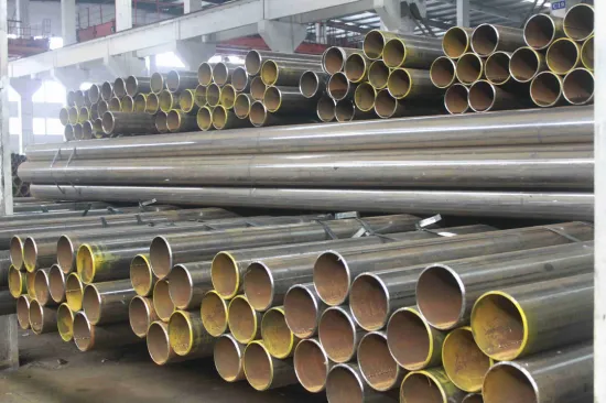 Carbon Steel Pipe, Erw Steel Tube Welded Tubing Beveled Ends Pipe