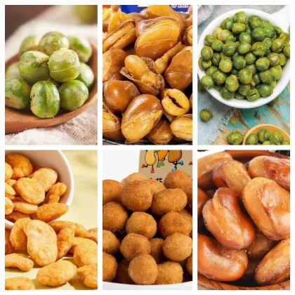 High Quality Haricot Vert Broad Bean Chickpeas Pellet Snack Frying Machine