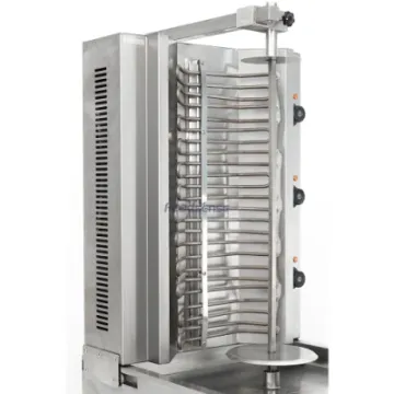 Three Burners Electric Automatic Rotating Machine Chicken Shawarma Grill Machine