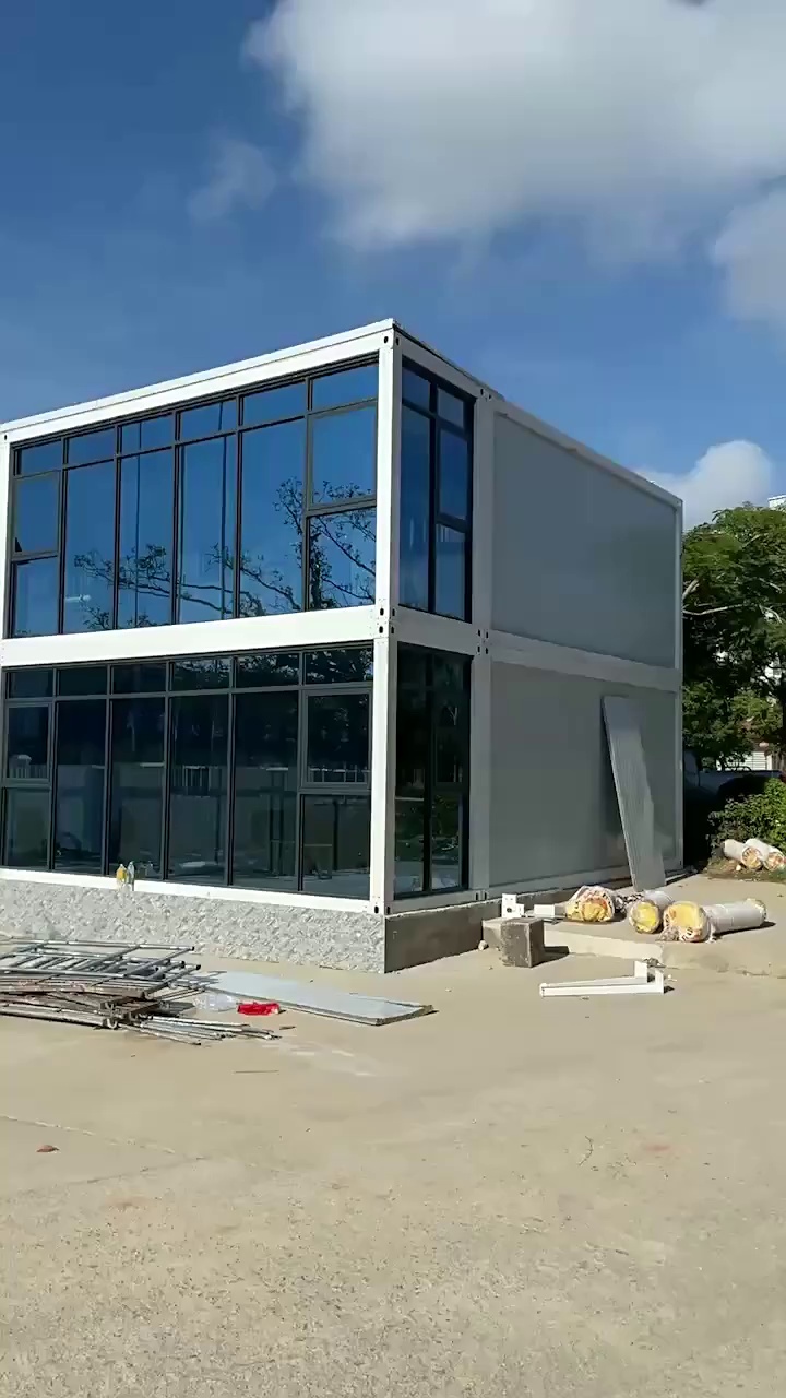 Eco-Friendly Foldable Container Home for Temporary Living Spaces