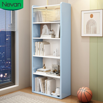 Wholesale Walnut Modern Children's Wooden Bookshelves for Living Room