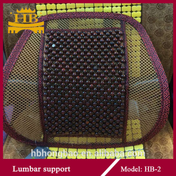 Hot selling wooden beads mesh lumbar support