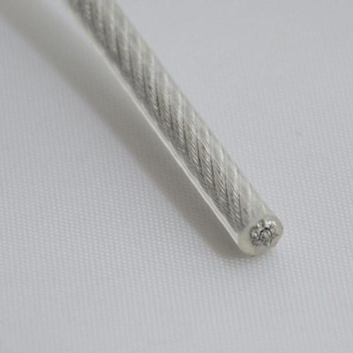 7x7 transparent pvc coated wire rope