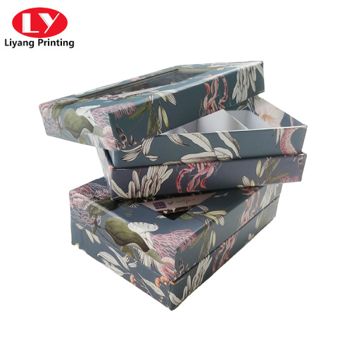 Custom CMYK Printing Paper Gift Box With Compartment