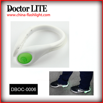 2015 Hot Sales Shoes Clip Segurança lanterna, fácil carregar luz para corredores à noite