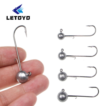 Letoyo Lead Jigger Heads 5G-14G mjuka betkrokar för grossistfiske lockar
