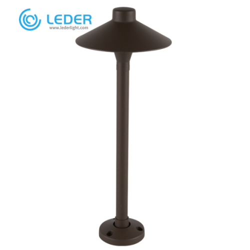 LEDER 7W Bruine Parapluvorm Led Bolderlamp