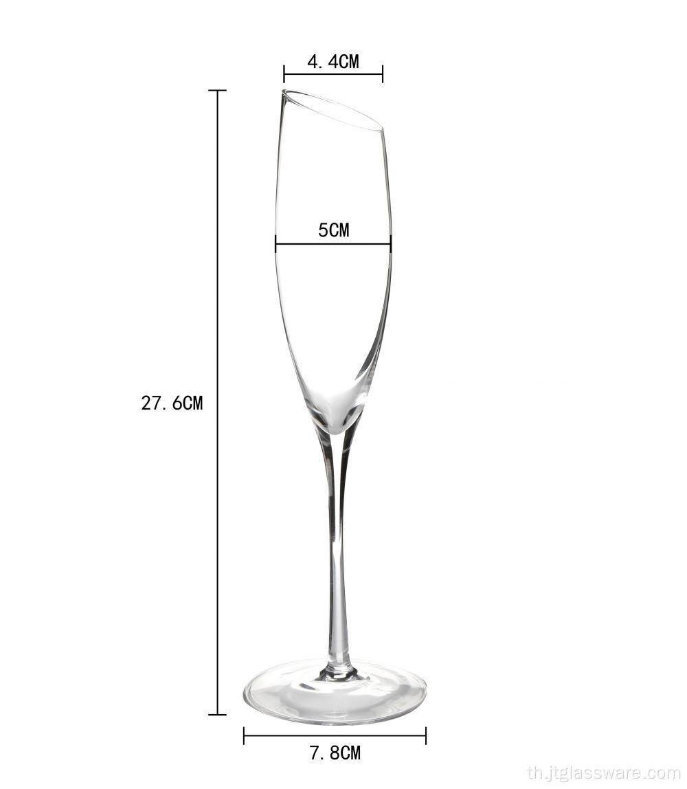 แก้วแชมเปญขลุ่ยดีไซน์ไม่ซ้ำใครขนาด 6 ออนซ์