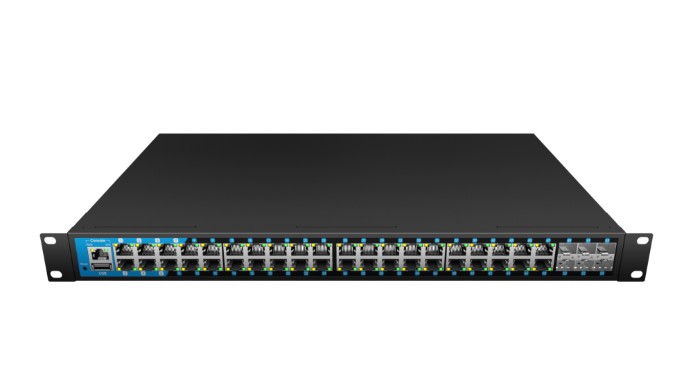 L3 POE Managed Switch 6×10G SFP+48×1GE Ports