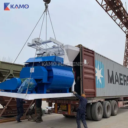 HZS25 Skip Hopper Lifting Cement Readymix Concrete Batching Plant - Small 25m3/h Concrete Mixing Plant