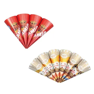 Food Grade Aluminum Foil & Printed Paper Cone for Ice Cream