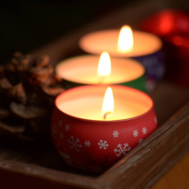 Velas de cera de soja com aroma personalizado e aromatizado no atacado