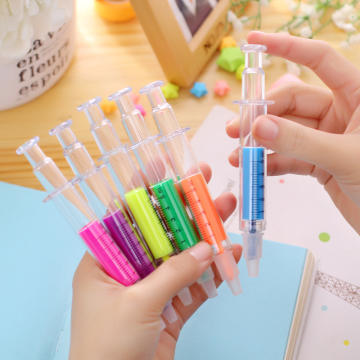 New Shape Promotional Injection Syringe Highlighter