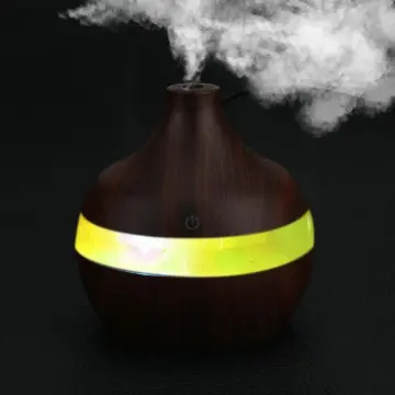 7 Color Changing 300ml Wood Grain Ultrasonic Humidifier
