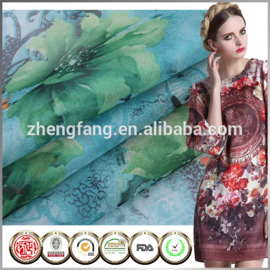 The latest designs chiffon fabric printing