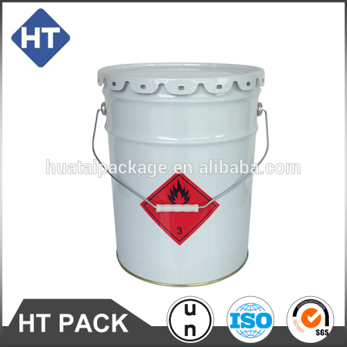 20 liter metal bucket for PVC ink, water based ink pal, UN approved, with lug lid