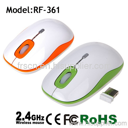 Rf-361 Optical Usb Mini Flat 3d Hot Wireless Mouse 