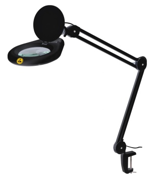 Daylight Illuminated LED Desk Lamp with 3x, 5x, 8x Magnification for Beauty Salon Nail Art and Lash ESD