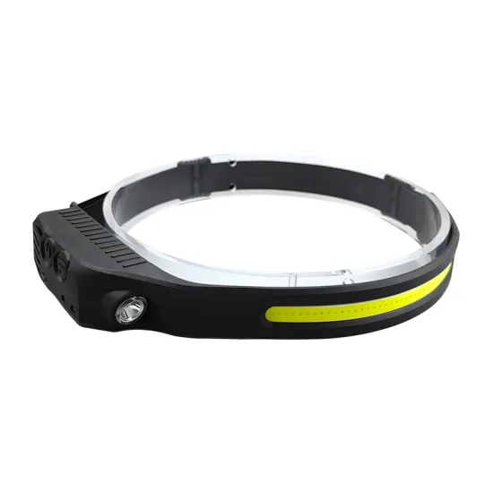 Waterproof Running Headlamp with Wave Sensing Red LED Light and Battery Power