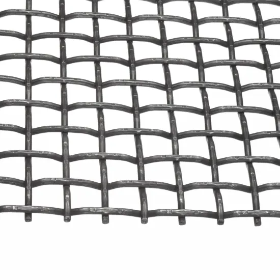 Silicon Manganese Steel Crimped Woven Vibration Screen Mesh for Quarries & Crusher Plants