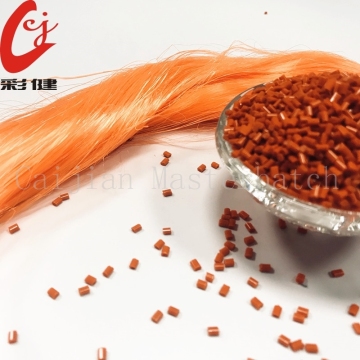 Granule de mélange-maître orange fluorescent PET