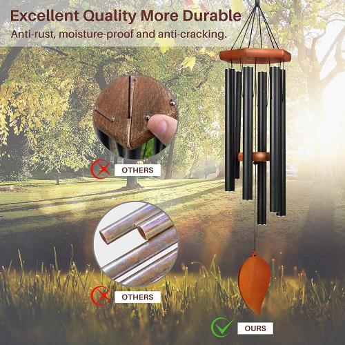Thicken Tubes and Hook Sympathy Wind Chimes for Outside Deep Tone Manufactory