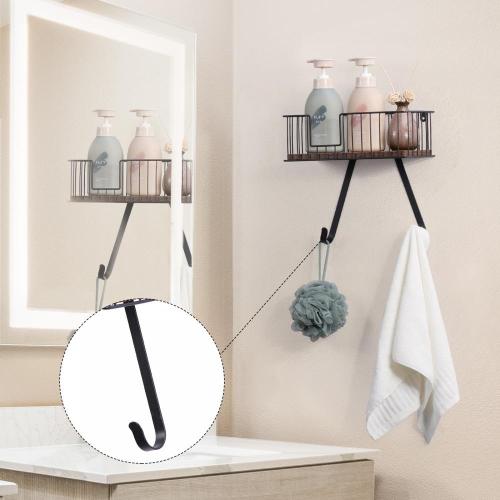 Wall Mounted Iron Board Rack for Bathroom