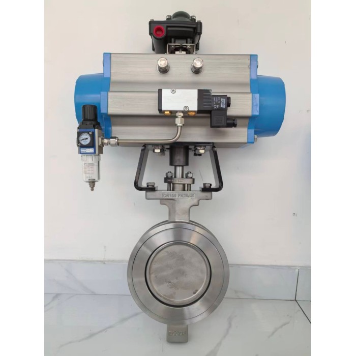 Van bướm khí nén - lệch tâm