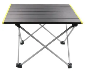 Portable Aluminum Picnic Table with Storage Bag for Camping