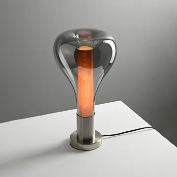 Artisanal Luxury Décor: Modern Restaurant, Bar, and Hotel Table Lighting with Glass Lamp Shades
