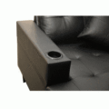 Ciaosleepe Sectional Furniture Faux Leather Dofa