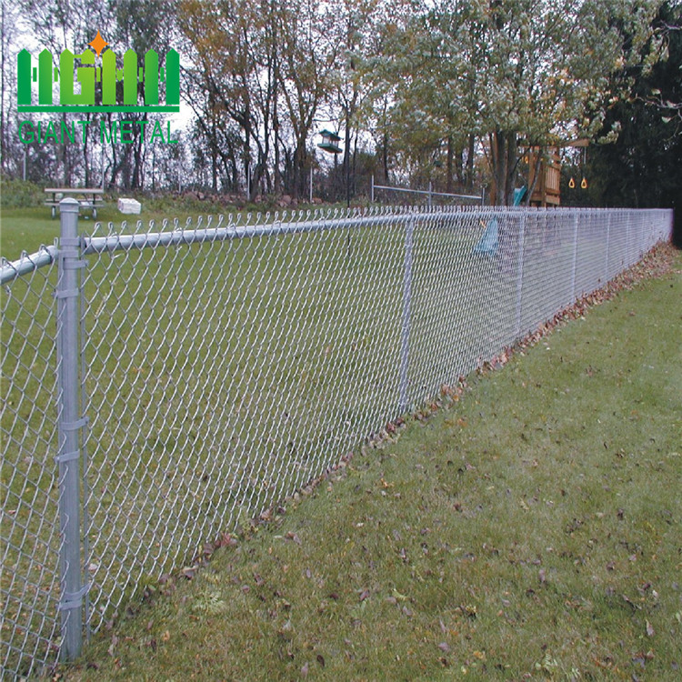 used chain link fence galvanized pvc coated chain link fence price