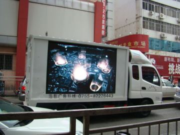 Custom Commercial Electronic Mobile Truck Advertising Led Display Rental 12mm Weatherproof