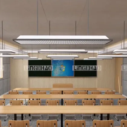 Classroom aluminum hanging Lighting reading room Down Ceiling Led Pendant Light