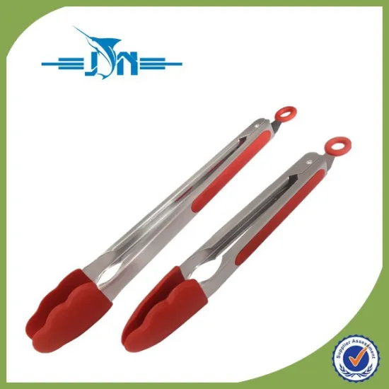 Plastic 9 inch silicone serving tong