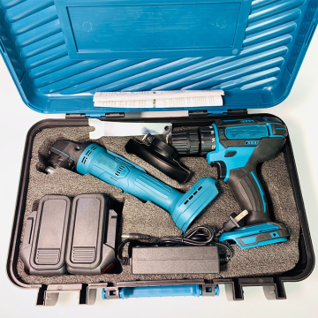 Rechargeable Lithium Battery Powered Angle Grinder Drill Driver for Household Use