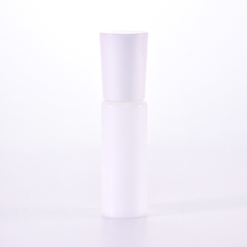 Special shape glass bottle with white pump