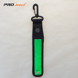 Reflecterende LED High Bright Green Flashlight Sleutelhanger