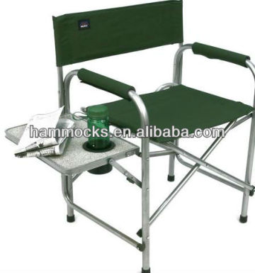 Director's Chair With Table - Indoor/Outdoor Folding Chair with Carry Handles