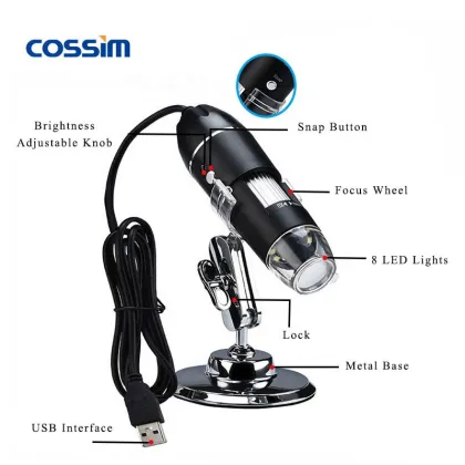 Affordable 1600X Portable Digital Microscope for Multiple Operating Systems