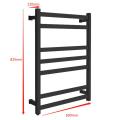 Matte Black Electric Hardwired Heated Towel Rack